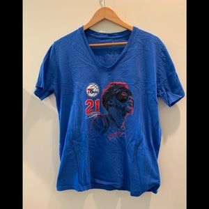 76ers Embiid Meek Mill Philly tee shirt
